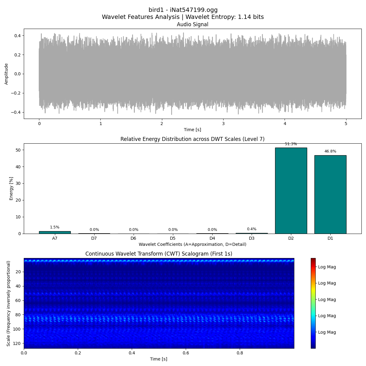 Bird 1 Wavelets